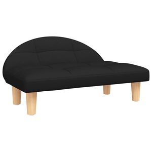 vidaXL Lettino per Cani Nero 70x52x30 cm in Tessuto