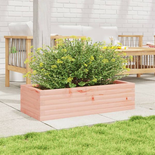vidaXL Fioriera da Giardino 90x40x23 cm in Legno Massello di Douglas
