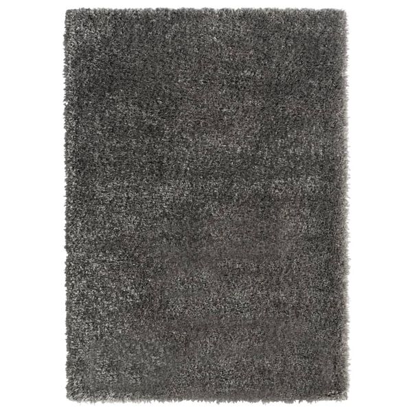 vidaXL Tappeto Shaggy a Pelo Lungo Antracite 120x170 cm 50 mm