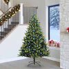 vidaXL Albero di Natale Artificiale a Cerniera con 300 LED 240 cm