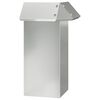 vidaXL Recinto per lumache 13,5 x 13,5 x 25 cm Acciaio zincato Argento