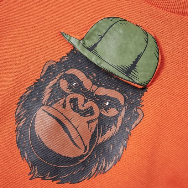 Felpa da Bambino Arancione Scuro 92