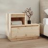 vidaXL Comodini 2 pz 60x34x51 cm in Legno Massello di Pino