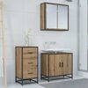 vidaXL Credenza Rovere artigianale 35.5 x 35 x 76 cm