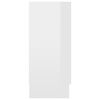 vidaXL Credenza Bianco Lucido 120x30,5x70 cm in Legno Multistrato