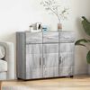 vidaXL Credenza Grigio Sonoma 88,5 x 30,5 x 73 cm Legno multistrato