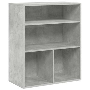 vidaXL Libreria Grigio Cemento 60x30x71,5 cm in Legno Multistrato