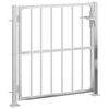 vidaXL Cancello da giardino 100x95 cm in acciaio inox