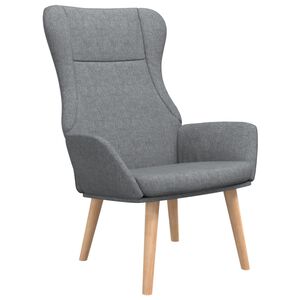 vidaXL Poltrona Relax Grigio Chiaro in Tessuto