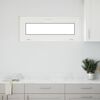 vidaXL Finestra Seminterrato RISOR 100x40 cm Tilt 2 Vetri Bianco