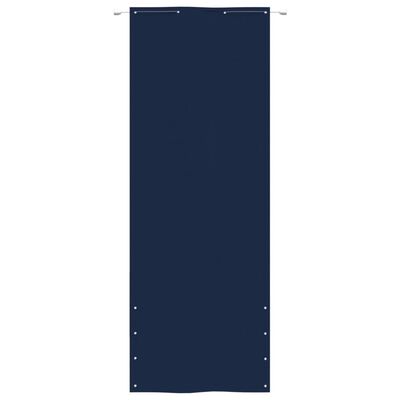 vidaXL Paravento per Balcone Blu 80x240 cm in Tessuto Oxford