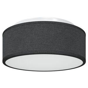 vidaXL Lampada da soffitto Nero 30 x 13.5 cm Tessuto