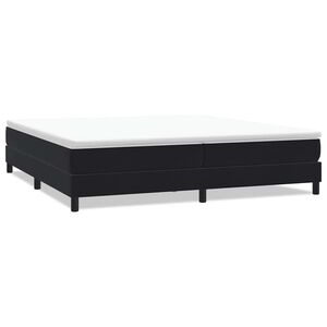 vidaXL Letto a Molle senza Materasso Nero 200x210 cm in Velluto