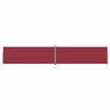 vidaXL Tenda da Sole Laterale Retrattile Rossa 220x1200 cm