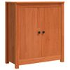 vidaXL Credenza Marrone cerato 70 x 35 x 80 cm Pino massello