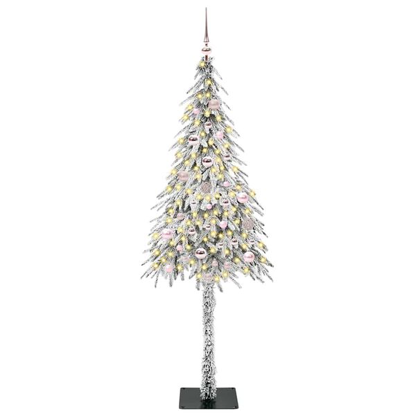 vidaXL Albero di Natale con 150 LED Bianco 150 cm PE e Acciaio