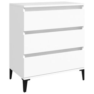 vidaXL Credenza Bianca 60x35x70 cm in Legno Multistrato