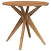vidaXL Tavolo da Giardino Rotondo &Oslash;85x75cm in Legno Massello di Acacia