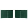 vidaXL Parete per tenda da festa 2 pcs Verde 400 x 195 cm PE e Acciaio
