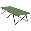 vidaXL Letto da campeggio pieghevole 2 pcs Verde 206 x 76 x 74 cm