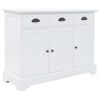 vidaXL Credenza con 3 Ante in MDF e Legno di Pino 105x35x77,5 cm