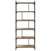 vidaXL Libreria rovere artigianale 76 x 32 x 192 cm Legno multistrato