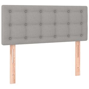 vidaXL Testiera Grigio Chiaro 90x5x78/88 cm in Tessuto
