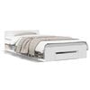 vidaXL Giroletto con Cassetto Bianco 75x190 cm in Legno Multistrato