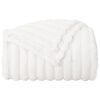 vidaXL Coperte da Pile 6 pcs Bianco 150 x 130 cm Panno