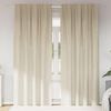 vidaXL Tende oscuranti 2 pcs Crema 140 x 260 cm Velluto