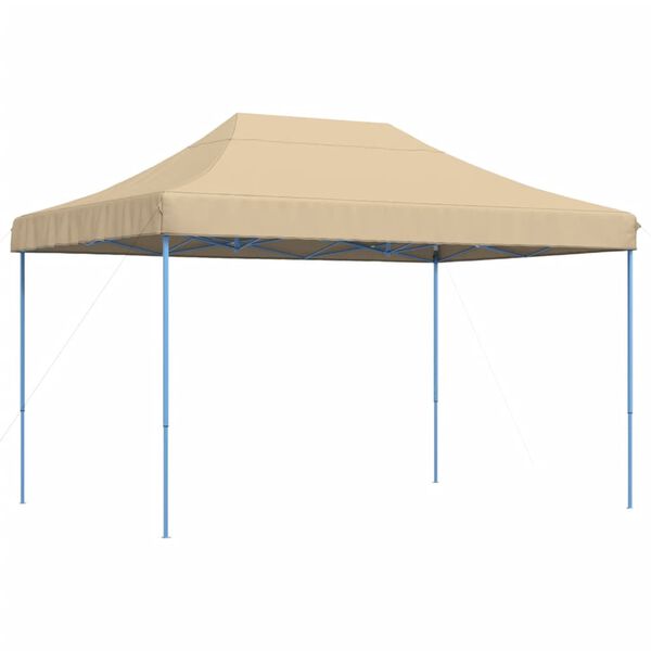 vidaXL Tenda da Festa Pieghevole Pop-Up Beige 410x279x315 cm