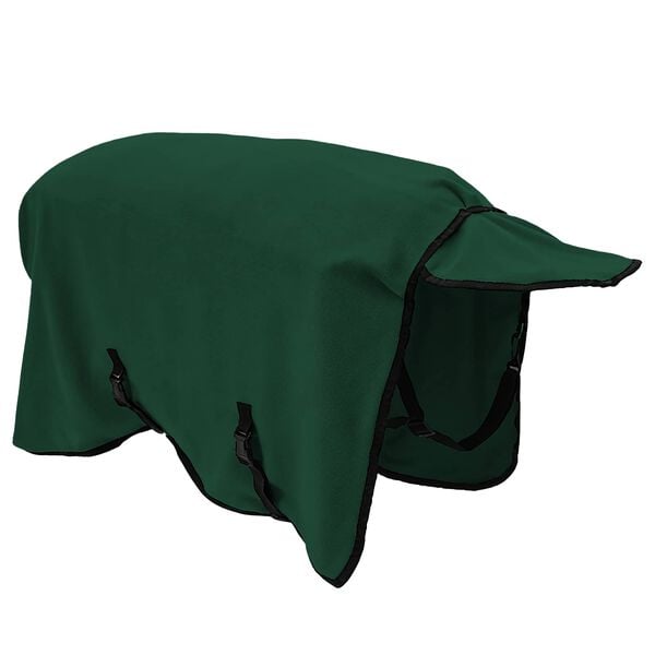 vidaXL Coperta per Cavalli Verde scuro completo Poliestere