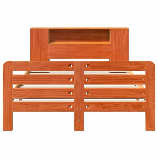 vidaXL Letto senza Materasso Marrone Cera 120x190 cm in Legno di Pino