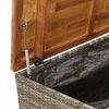 vidaXL Contenitore Giardino Grigio 110x55x63cm Polyrattan Legno Acacia