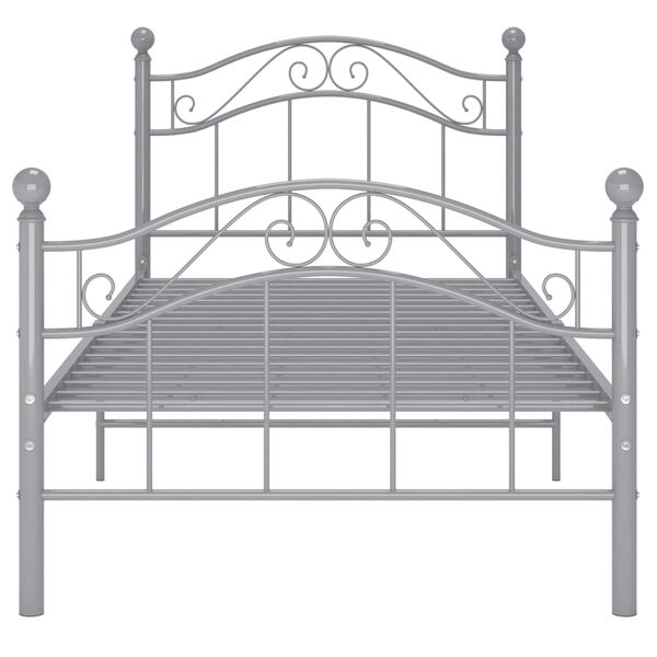 vidaXL Giroletto Grigio in Metallo 100x200 cm