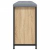 vidaXL Panca Portascarpe Cassetto Ribaltabile Rovere Sonoma 102x32x56