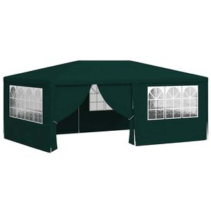 vidaXL Gazebo Professionale con Pareti 4x6 m Verde 90 g/m²