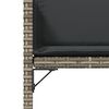 vidaXL Sedie da Giardino con Cuscini 4pz Grigio in Polyrattan