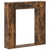 vidaXL Cornice per camino Rovere Fumo 100 x 20 x 100 cm