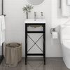 vidaXL Telaio per Lavabo da Bagno con Lavabo Integrato Nero in Ferro