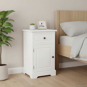 vidaXL Comodino in Legno di Pino 35x32x59 cm
