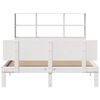 vidaXL Letto Libreria senza Materasso Bianco 120x190 cm Legno di Pino