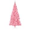 vidaXL Albero di Natale con 300 LED con supporto Rosa 240 cm PVC