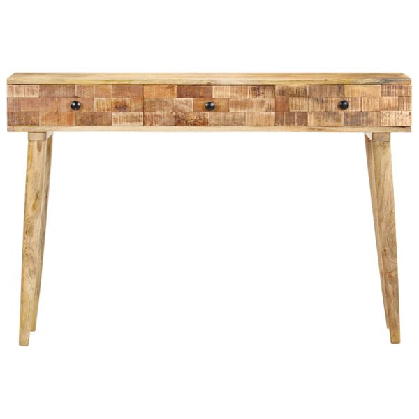 vidaXL Tavolo Consolle 115x35x76 cm in Legno Massello di Mango