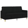 vidaXL Divano con Storage Nero 172 x 78 x 87 cm Poliestere