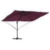 vidaXL Ombrellone Rosso Bordeaux 351 x 250 x 260 cm