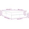 vidaXL Letto con contenitore e materasso Grigio chiaro 140 x 200 cm