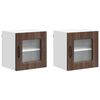 vidaXL Pannello lavastoviglie Kalmar 2 pz Rovere Marrone