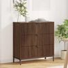 vidaXL Credenza Rovere Marrone 79,5 x 33 x 82 cm Legno multistrato