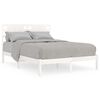 vidaXL Letto senza Materasso Bianco 140x190 cm Legno Massello di Pino